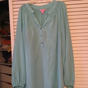 Lily Pulitzer Elsa top size XL light blue